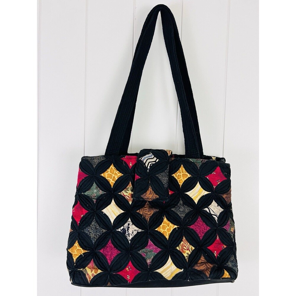 Super Soft Quilted Patchwork Thick Sturdy Lined Shoulder Bag Purse